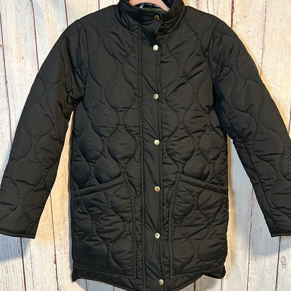 NWT J. Crew Quilted cocoon puffer with PrimaLoft size XS Tall - Picture 4 of 11